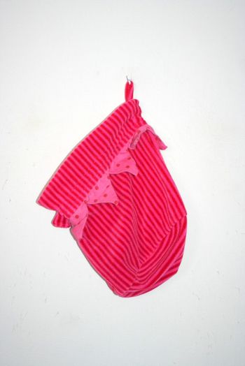 Pochon de rangement rose Ikea Fabler