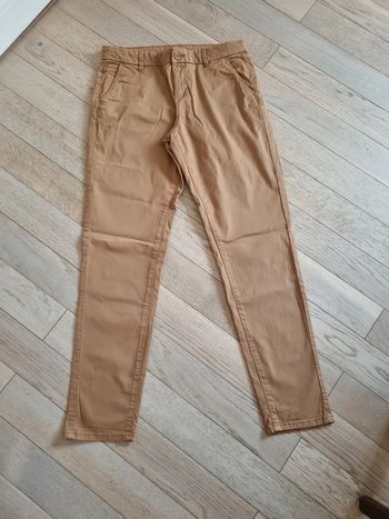 Pantalon  camaïeu  chino 38 camel