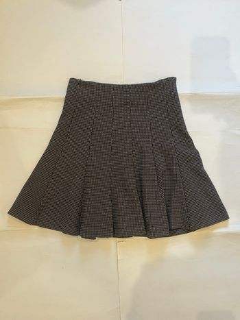 Jupe courte plissée à carreaux 