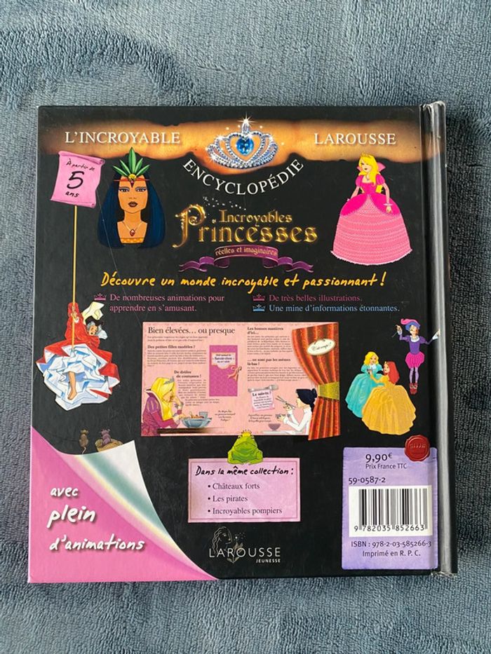Livre encyclopédie incroyables princesses - photo numéro 2