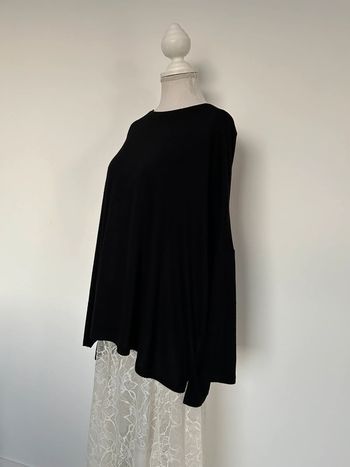 Pull pimkie noir léger maille L sweater maglione suéter trui Sweat-shirt haut sweat t-shirt manche
