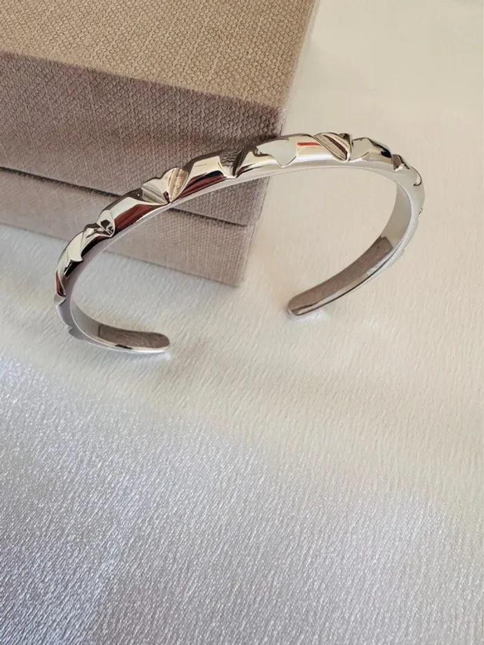 Bracelet en acier inoxydable unisexe avec gravure - photo numéro 2