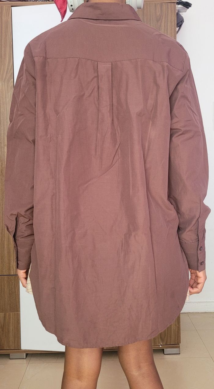 Chemise oversized marron - photo numéro 2
