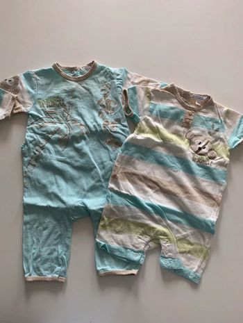 Lot 2 pyjama printemps été bébé garçon ou mixte Kitchoun 6 mois