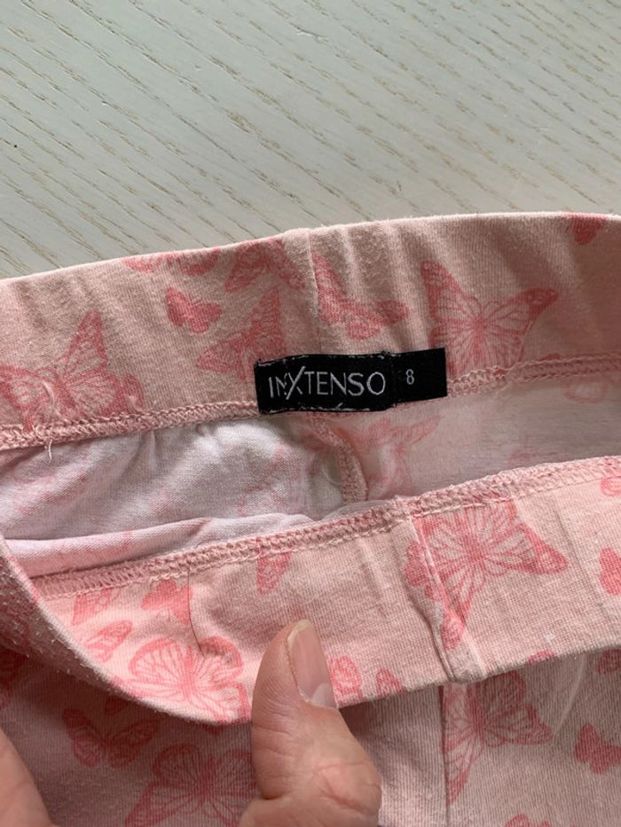 Legging rose papillons 8 ans In Extenso - photo numéro 3