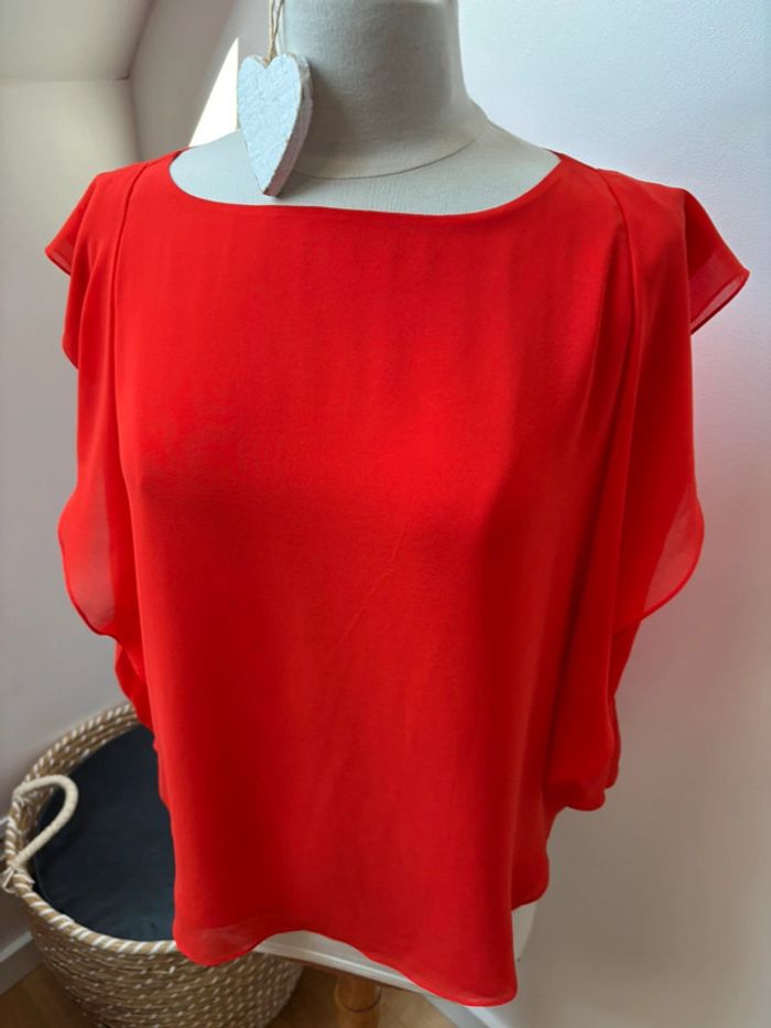 Sublime blouse volantée - Sisley - M - photo numéro 3