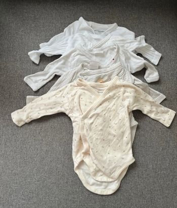 Lot de 6 bodies manches longues 1 mois