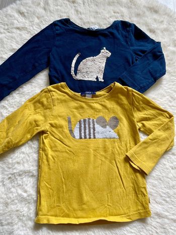 Lot de 2 t-shirt manches longues okaidi 2 ans - 86 cm