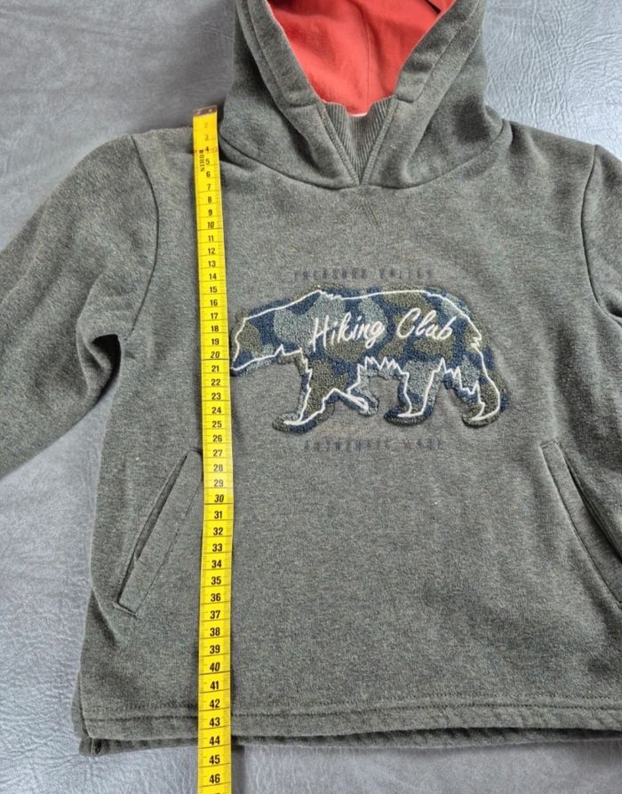 Pull vert forêt à capuche Tape à l’Œil 6 ans A60⁹ - photo numéro 4