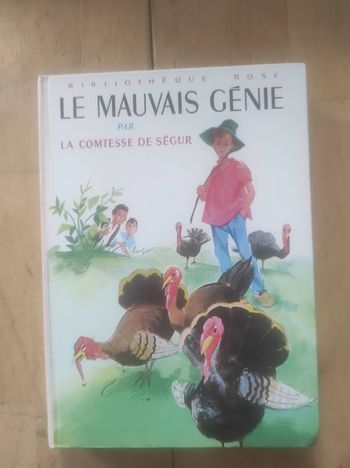 Le mauvais génie Comtesse de Ségur Bibliothèque Rose cartonnée 1982