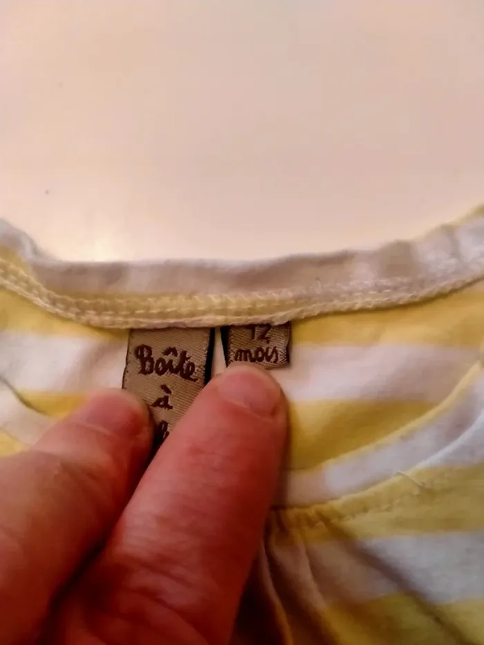 T-shirt bébé Marque Boîte à Malice Taille 12 mois - photo numéro 4