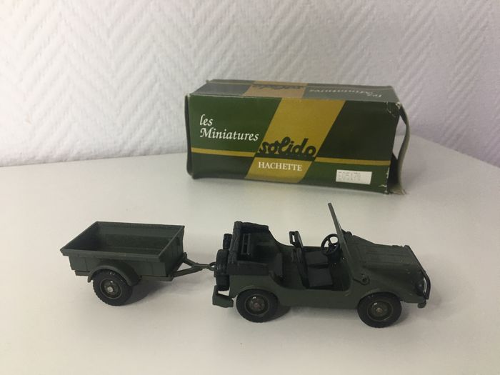 Jeep auto union avec remorque Solido