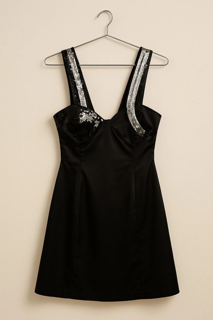 Magnifique robe noire à paillettes Kiabi - Taille XL