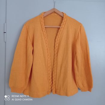 Pull jaune orangé t36/38
