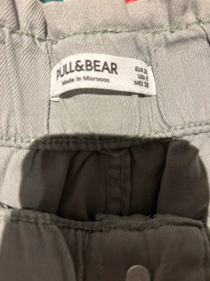 Pantalon taille haute Pull&Bear vert clair - T 38 - photo numéro 9