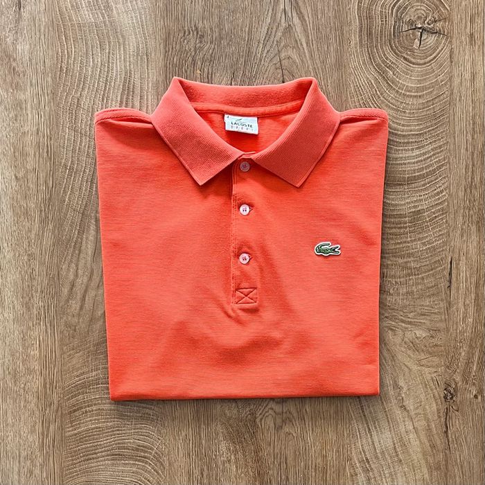 Polo/T.shirt corail Lacoste pour homme, taille 4 (M)