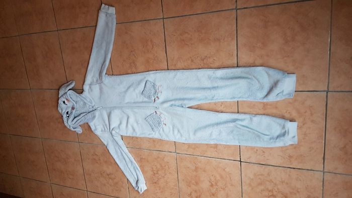 Pyjama polaire pilou pilou garçon 10 ans bleu clair Gemo
