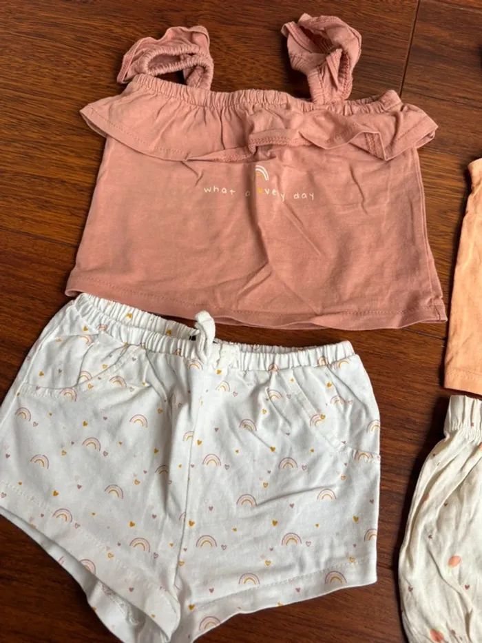 Lot 3 ensembles été bébé fille 9mois - photo numéro 4