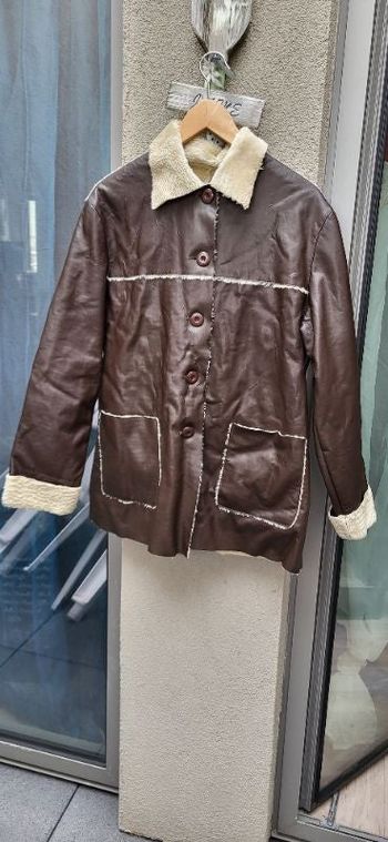 Manteau simili cuir