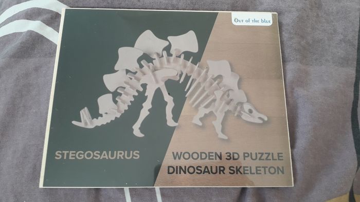 Puzzle 3D dinosaure- stegosaure squelette