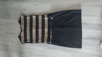 Robe noir et doré, taille 40, marque Eldys