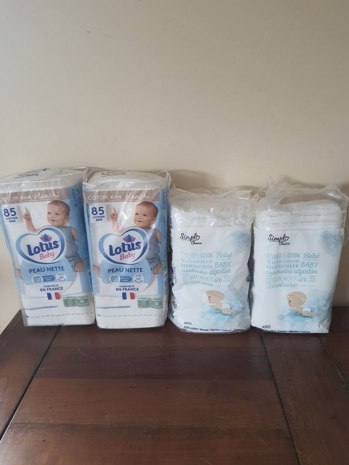 Lot de 4 paquets de coton