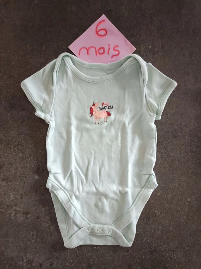Body licorne 3-6 mois