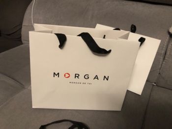 1 sac MORGAN blanc poignées noires NEUF