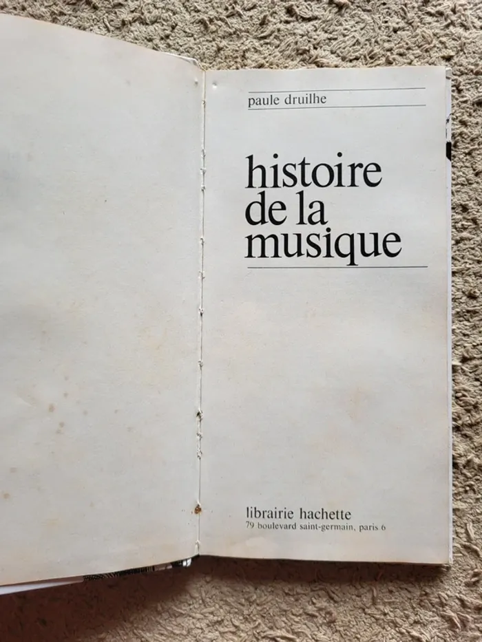 Livre "Histoire de la musique" de Paule Druilhe - photo numéro 5