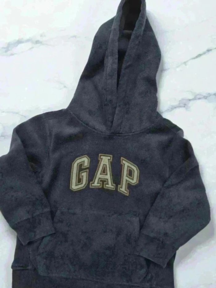 Pull capuche bleu M 🌹 4 / 5 ans 🌹