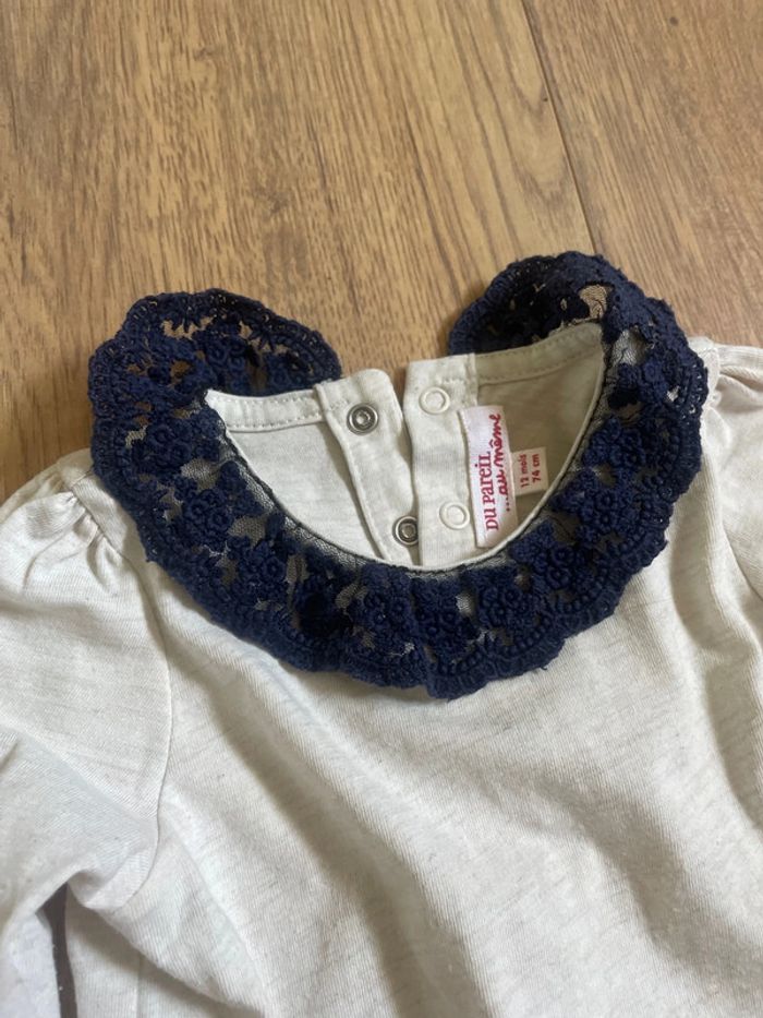 Ensemble tee shirt + pantalon 12 mois - photo numéro 4