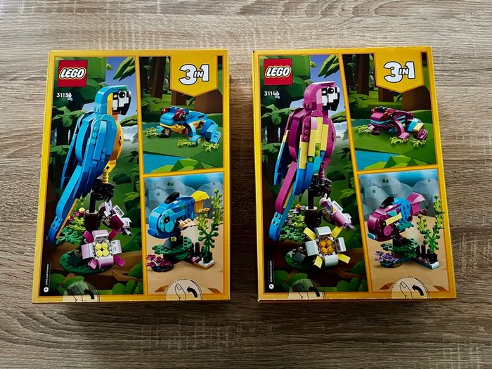 Lot 2 Lego Creator 3 in 1 perroquet exotique 31144 et 31136 - photo numéro 2