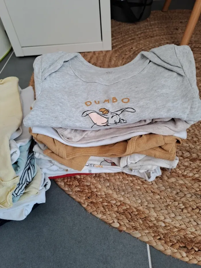 Lot de 14 bodys manches longues + 11 bodys manches courtes - photo numéro 3
