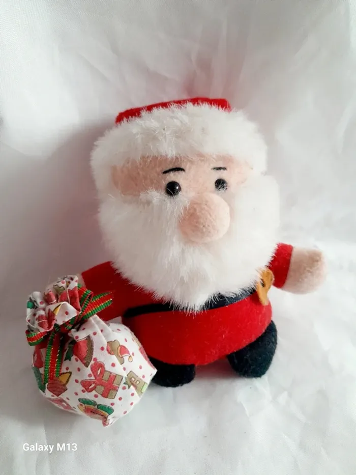 Déco de Noël Peluche Père Noël