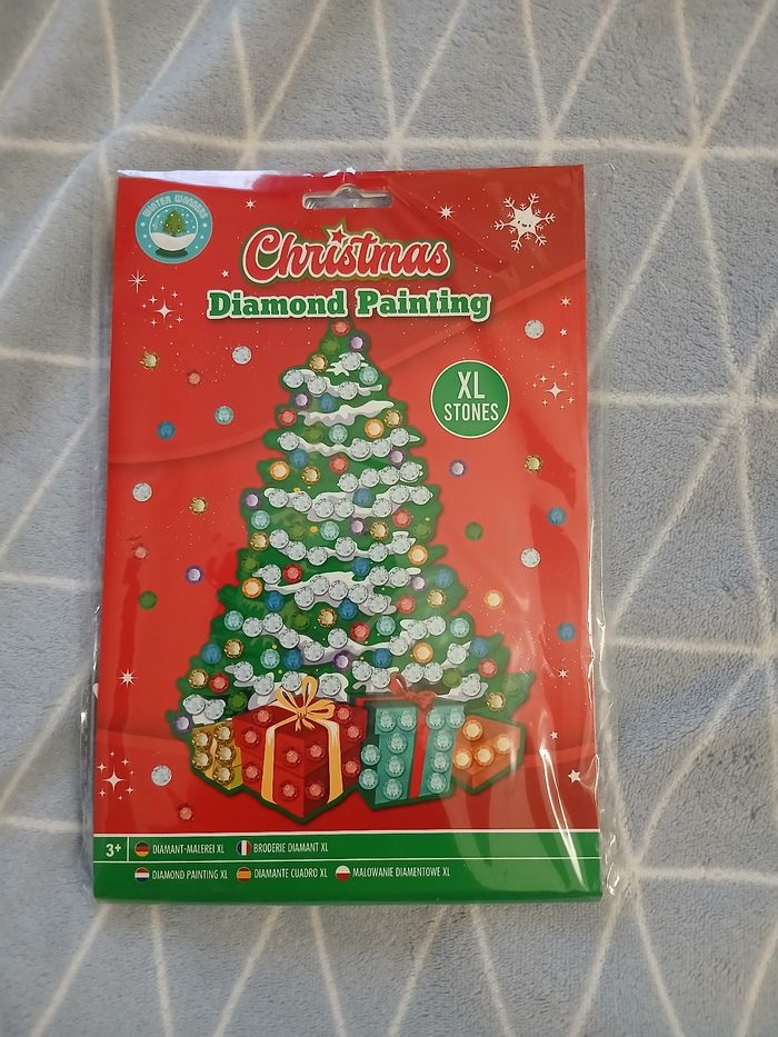 Kit créatif: Sapin à décorer avec perles diamant plate