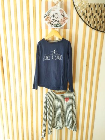 Lot t-shirts Vertbaudet 10ans