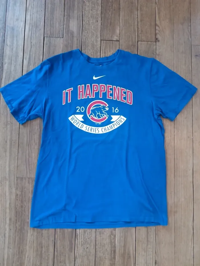 T-shirt Nike tee MLB chicago cubs 2016 L