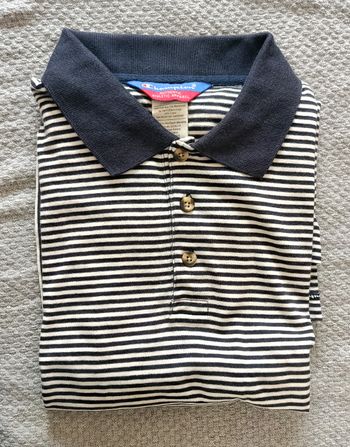 Polo homme à rayures blanches et marines Champion L