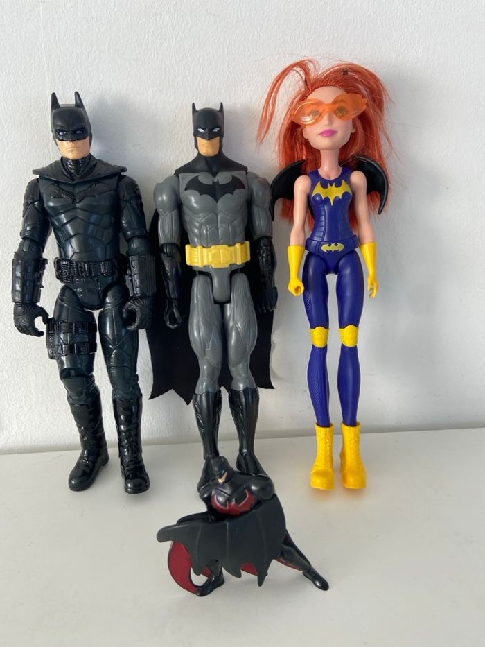 Lot 4 Figurines DC Comics - Batman & Batgirl