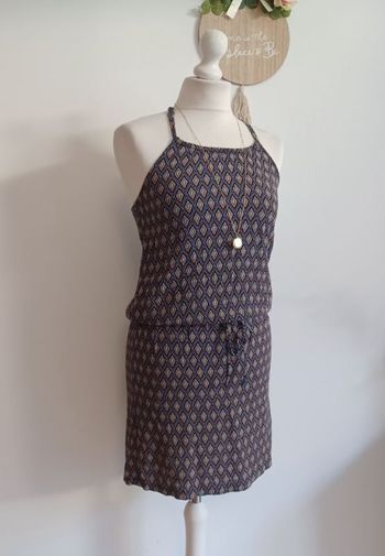 Robe d'été multicouleurs dos croisé Promod Taille 36