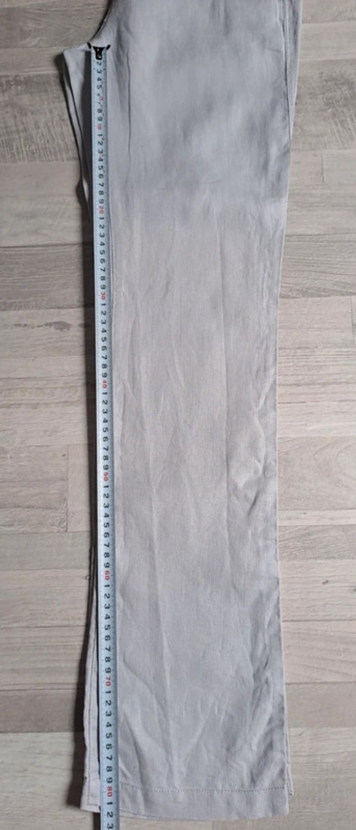 Pantalon détente bonobo taille 38 lin gris clair - photo numéro 7