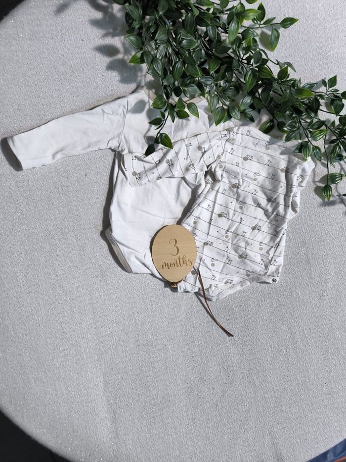 🤍 Lot de 2 bodies bébé – 3 mois 🤍 - photo numéro 2