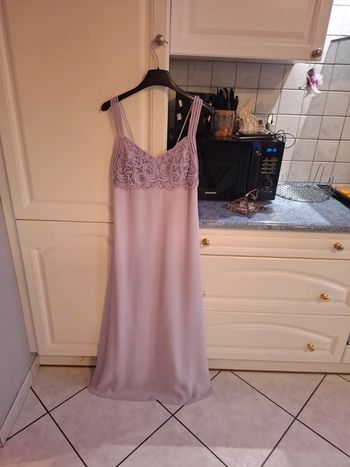 Robe mauve lima de soirée