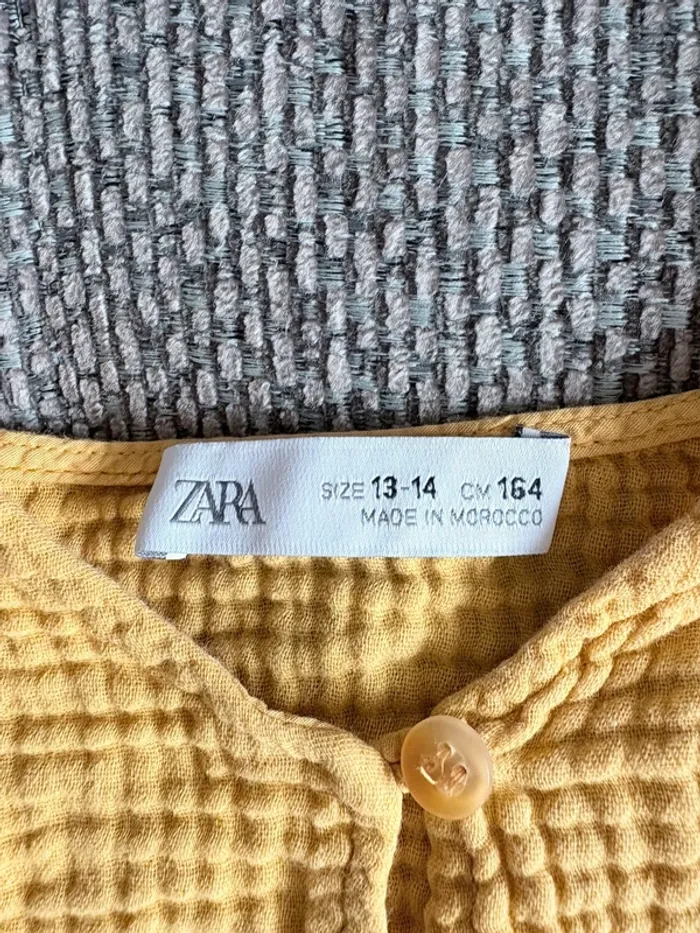 Haut fille Zara gaze de coton - photo numéro 3