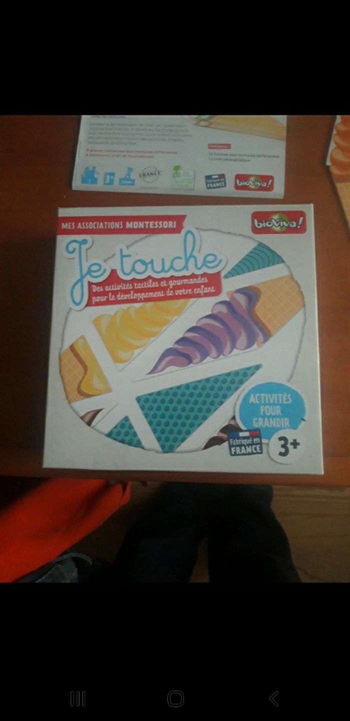 Mes associations Montessori, je touche