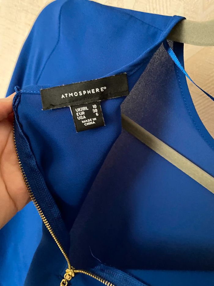 Superbe belle blouse fluide bleu électrique Primark taille 38 - photo numéro 8