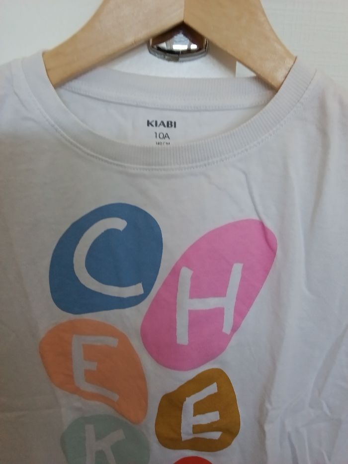 Tee-shirt Kiabi blanc et multicolore - photo numéro 3