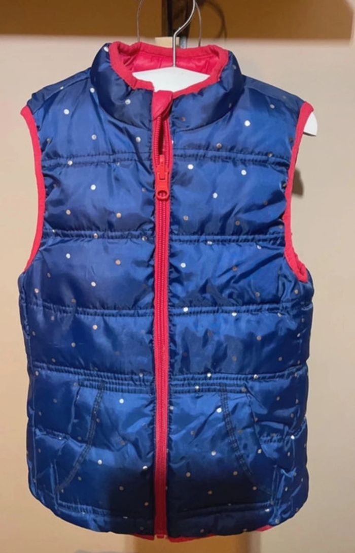 Doudoune sans manche fille Sergent-major réversible