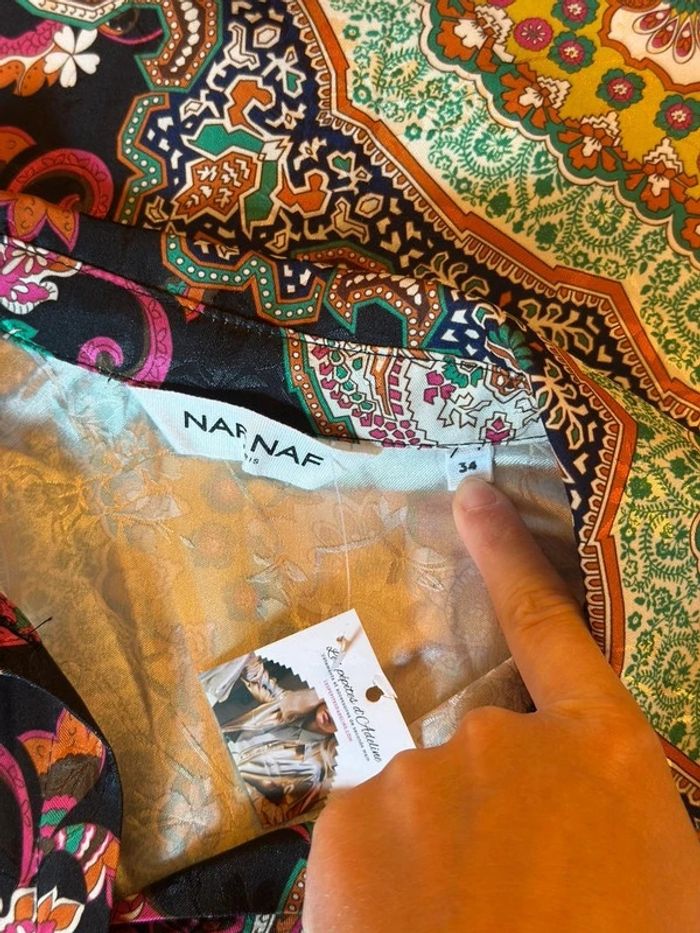Chemise fluide imprimé Nafnaf - Taille 34 - photo numéro 6