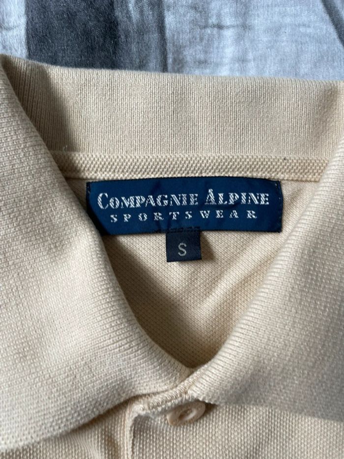 Polo beige/jaune taille S compagnie Alpine sportswear - photo numéro 6